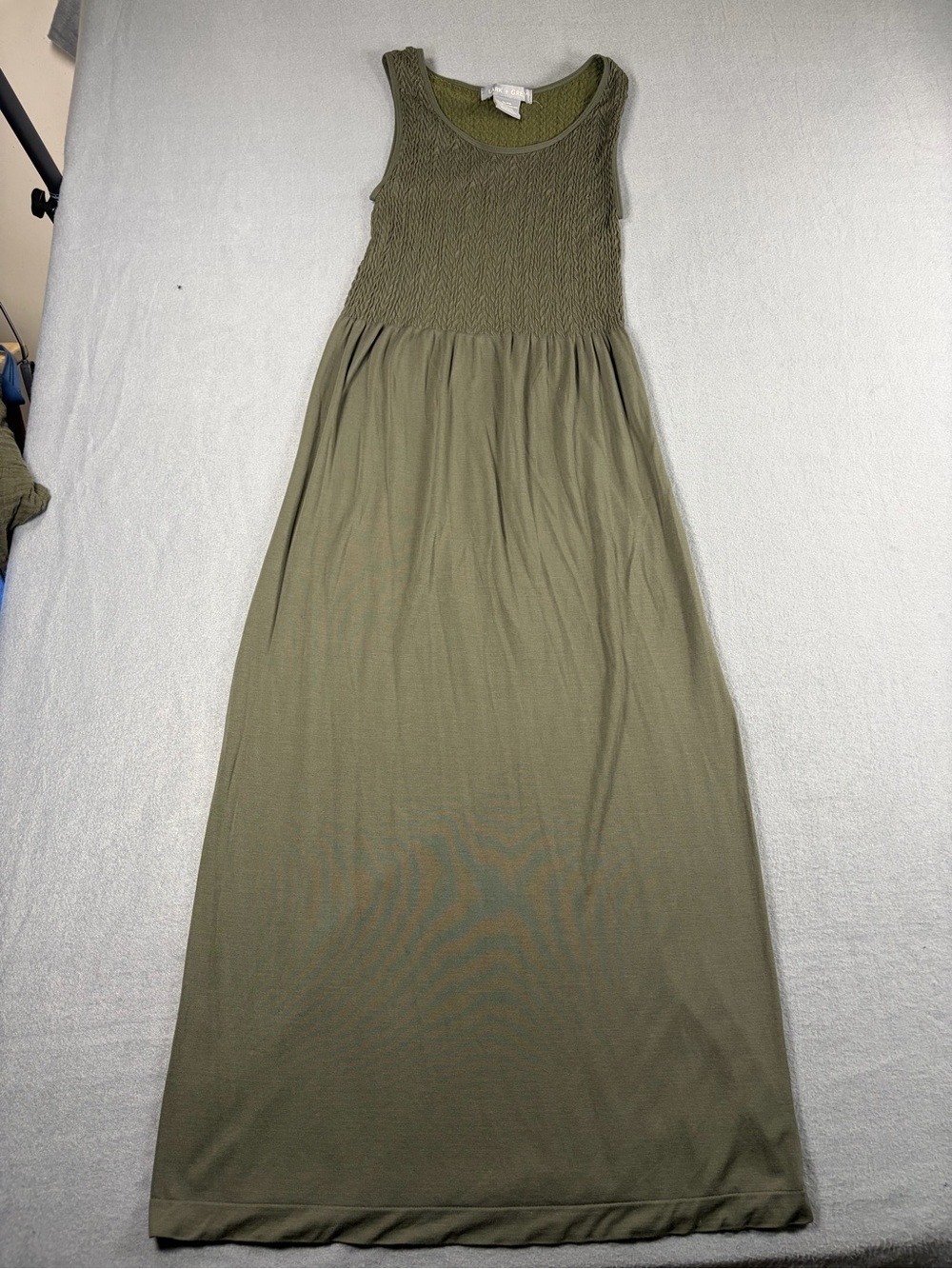 Olive Green Sleeveless Maxi Dress